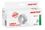 Papier, fotopapier en etiketten - METO Price labels 26x16 white remov.6 rls/1000 - 9506166