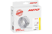 Papier, fotopapier en etiketten - METO Price labels 22x12 white 12 rls/1000 - 30007327