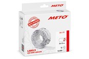 Papier, fotopapier en etiketten - METO Price labels 26x12 white 12 rls/1000 - 30007348