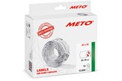 Papier, fotopapier en etiketten - METO Price labels 26x16 white 12 rls/1000 - 30007359
