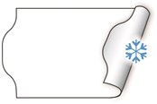 Papier, fotopapier en etiketten - METO Price labels 32x19 white deep freeze 5 rls/1000 - 30007367