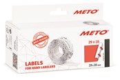 Papier, fotopapier en etiketten - METO Price labels 29x28 flour red 5 rls/1000 - 30007369