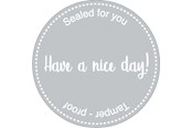 Papier, fotopapier en etiketten - METO Sealing secure label Ø80mm grey - 30011969