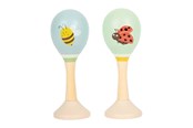 Muziek - Small Foot - Wooden Maracas Tiny Friends - 2pcs. - 12726