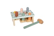Speelgoed voor baby's - Small Foot - Wooden Hammer Bench Game Safari FSC - 12740