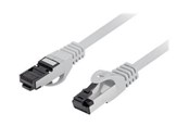 Netwerk - kabel - Lanberg patch cable - 25 cm - grey - Grijs - 0.25m - PCF8-10CU-0025-S