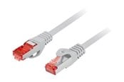 Netwerk - kabel - Lanberg patch cable - 1 m - grey - Grijs - 1m - PCF6-10CU-0100-S