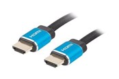 Beelscherm- en tv-kabel - Lanberg HDMI cable with Ethernet - 1 m - CA-HDMI-P20CU-0010-BK