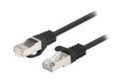Netwerk - kabel - Lanberg patch cable - 3 m - black RAL 9004 - Zwart - 3m - PCF6-20CC-0300-BK