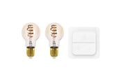 Smart Home - EGLO Connect-Z A60 4,9W 2200-6500K amber incl. switch/remote - 2-pack - 110315
