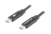 USB-kabel - Lanberg - USB-C cable - USB-C to USB-C - 1 m - CA-CMCM-40CU-0010-BK