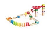 Bouw-/constructiekits - Hape Wooden Marble Track Set Domino - 50pcs. - E1102