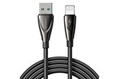 USB-kabel - Joyroom Pioneer Series SA31-AL3 USB-A / Lightning 3A 1.2m Cable - Black - 6956116759520
