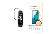 Mobiel - Beschermend glas - Wozinsky Full Glue Durable Full Screen Tempered Glass with Frame for Xiaomi Mi Band 8 - Black - 9145576281451