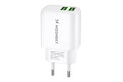 Mobiel - Adapters & Opladers - Wozinsky CUWCW 2.4A 2 x USB-A AC Charger - White - 5907769308550