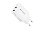 Mobiel - Adapters & Opladers - Wozinsky  CWCUCW 30W USB-C / 2 x USB-A AC Charger - White - 5907769308567