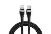USB-kabel - Wozinsky WNBCL2 Lightning / USB-C PD 30W 2 m Cable - Black - 5907769308765