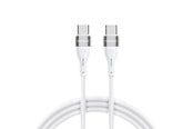 USB-kabel - Wozinsky WSTCC1 USB-C / USB-C PD 65W 1 m Cable - White - 5907769308796