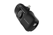 Powerbank - Wozinsky WF16-YLS 5000mAh 15W Lightning Mini Power Bank with Built-in USB-C Cable and Apple Watch Charger - Black Powerbank - Zwart - 5000 mAh - 5907769364532