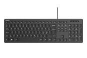 Toetsenbord - Deltaco Wired membrane keyboard with volume media keys - Fullsize - Nordic Layout - Toetsenbord - Noords - Zwart - TB-626-1S