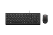 Toetsenbord - Lenovo Essential Wired Combo - keyboard and mouse set - 2.5-zone layout - QWERTY - US English - black Input Device - Keyboard and mouse set - Engels (US international) - Zwart - 4X31R64400