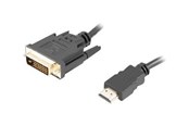 Beelscherm- en tv-kabel - Lanberg adapter cable - HDMI / DVI - 1.8 m - CA-HDDV-20CU-0018-BK