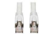 Netwerk - kabel - Tripp Lite Eaton Series Cat8 25G/40G Certified Snagless Shielded S/FTP Ethernet Cable (RJ45 M/M) PoE White 25 ft. (7.62 m) - Wit - 7.5m - N272-025-WH