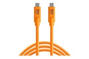 USB-kabel - Tether Tools TetherPro - USB-C cable - 24 pin USB-C to 24 pin USB-C - 4.6 m - CUC15-ORG