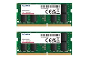 RAM - A-Data Premier SODIMM DDR4-3200 - 16GB - CL22 - Dual Channel (2 pcs) - Groen - AD4S32008G22-DTGN