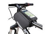 Fietsaccessoires - Wozinsky Bicycle Frame Bag + Detachable Phone Case for 6.5" 1.5L Black (WBB7BK) - 5907769312199
