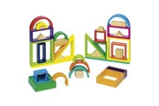 Houten speelgoed - Goki Wooden Building Shapes Fantasy 38pcs - 58655