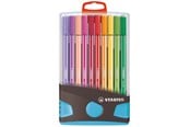 Schrijf- en tekengerei - STABILO Pen 68 - Felt-tip pen - ColorParade - Set of 20 - Anthracite/Light blue - 6820-031-04