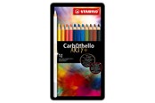 Schrijf- en tekengerei - STABILO CarbOthello - Chalk Pastel Coloured Pencil - Metal Set 12 Pcs. - 1412-6