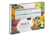 Schrijf- en tekenartikelen - Craft Sensations Fineliner & Brushpen set - 40 pcs - CR5028/GE