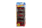 Speelgoedauto - Hot Wheels Basics Ferrari 1:64 5-Pack - JLN12
