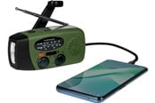 DAB & Wekkerradio - Thomson RT260 - Emergency Hand Crank Radio - Green - RT260
