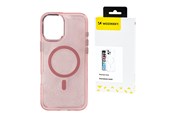 Mobiel - Covers & Cases - Wozinsky Glitter Case with Mag Safe for Samsung Galaxy S25 - Pink with Glitter - 5907769370410