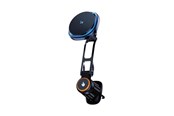 Mobiel - Overige accessoires - Wozinsky WCT5-6S2Y Car Mount with Qi/MagSafe Induction Charger 15W with Air Vent Grille Fan - Black - 5907769372506