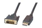 Beelscherm- en tv-kabel - EFB NORDIC EFB-Elektronik - video adapter cable - DisplayPort to DVI-D - 2 m - K5564SW.2V2
