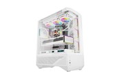 Case - Darkflash DS900WS ATX Computer Case - Case - Wit - DY460 White + 4 fans