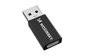 USB hub - Wozinsky WAAC-01 USB-A - USB-C OTG - black USB hub - 1 - Zwart - 5907769378980