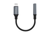 Audiokabel - Wozinsky WALJ-01 Lightning Adapter - Mini Jack 3.5mm - Black - 5907769378935