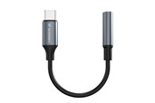 Audiokabel - Wozinsky WACM-01 USB-C Adapter - Mini Jack 3.5mm - Black - 5907769378928