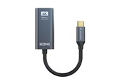 Beelscherm- en tv-kabel - Wozinsky WACH-01 USB-C - HDMI 4K 60Hz - Black - 5907769378904