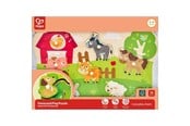 Leren en educatie - Hape Farm Animals Peg Puzzle - E1458K