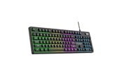 Toetsenbord - Wozinsky WKG-200 Keyboard with RGB Membrane Gaming Roller - Black (US International ISO) - Gaming toetsenbord - US International - Zwart - 5907769384165