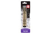Schrijf- en tekengerei - Sakura Blister Card Pigma Micron 05 0.45 Mm Black 2 Pieces - BLXSDK2B