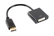 Beelscherm- en tv-kabel - Lanberg - video adapter - DisplayPort to DVI-D - 10 cm - AD-0007-BK