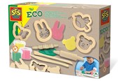Hobby artikelen - SES Creative Clay with Wooden Tools - 3 Clay Pots - 24917