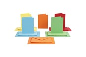 Enveloppen en verzenddozen - Creativ Company Cards and Envelopes Various Colors 50 Sets - 23107